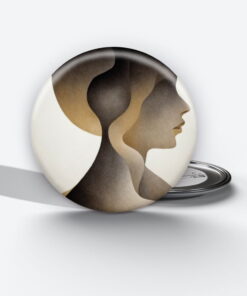 Illusory Depths - Add a pop of creativity to your attire with this abstract pin button