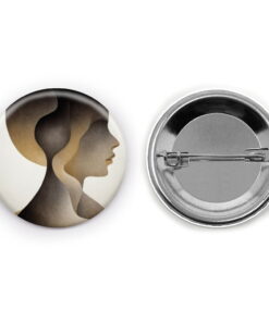 Illusory Depths - Add a pop of creativity to your attire with this abstract pin button