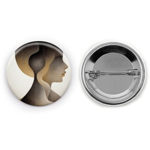 Illusory Depths - Add a pop of creativity to your attire with this abstract pin button