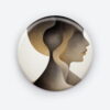 Illusory Depths - Add a pop of creativity to your attire with this abstract pin button