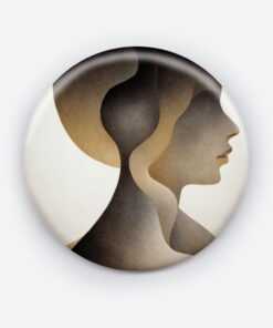 Illusory Depths - Add a pop of creativity to your attire with this abstract pin button