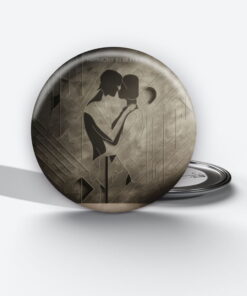 Harmony In Silence - Add a pop of creativity to your attire with this abstract pin button.
