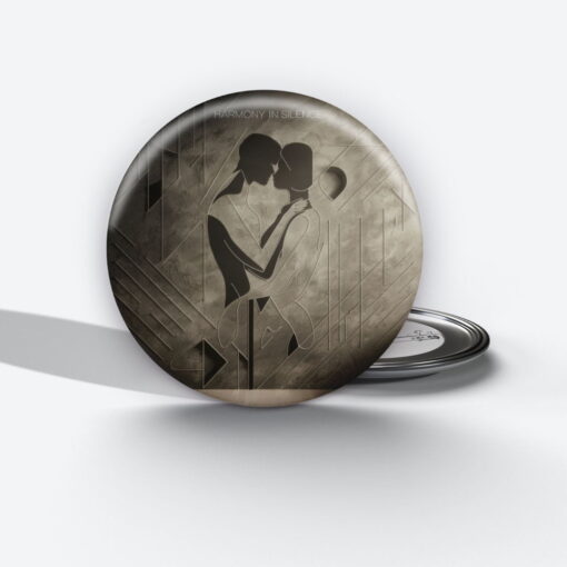 Harmony In Silence - Add a pop of creativity to your attire with this abstract pin button.