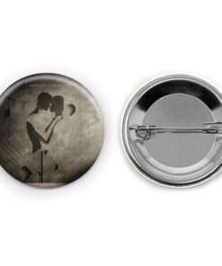 Harmony In Silence - Add a pop of creativity to your attire with this abstract pin button.