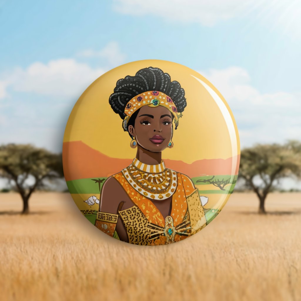 Pinsbutton_cat_African Queen