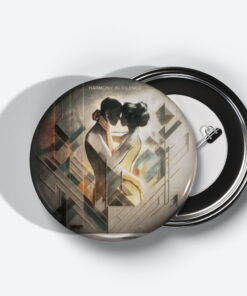 Celestial Waves - Add a pop of creativity to your attire with this abstract pin button