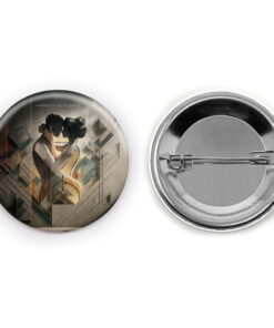 Celestial Waves - Add a pop of creativity to your attire with this abstract pin button