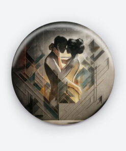 Celestial Waves Pin: A Cosmic Abstract Masterpiece