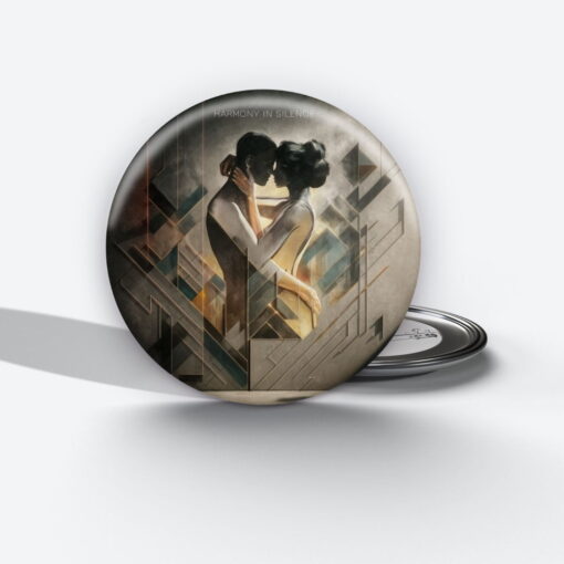 Celestial Waves - Add a pop of creativity to your attire with this abstract pin button