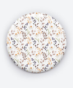 Floral Botanical Pin Button | Nature-Inspired Accessory