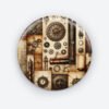 Gearbound Glory Steampunk Pin: A Victorian Adventure