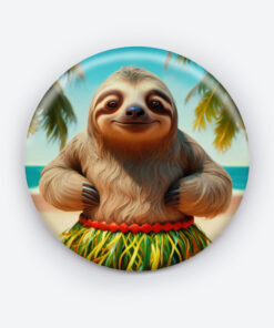 Chill Vibes Only Sloth Pin Button | Relaxed & Fun Accessory