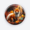 Foxy Flair Pin Button | Stylish Fox Design