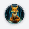 Foxy Whispers Pin Button | Charming Fox Design