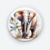 Graceful Elephant Pin Button | Elegant Wildlife Accessory