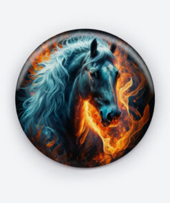 Horse Power Pin Button | Dynamic Equestrian Design