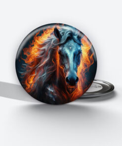 Horse Spirit Pin Button horse spirit 7