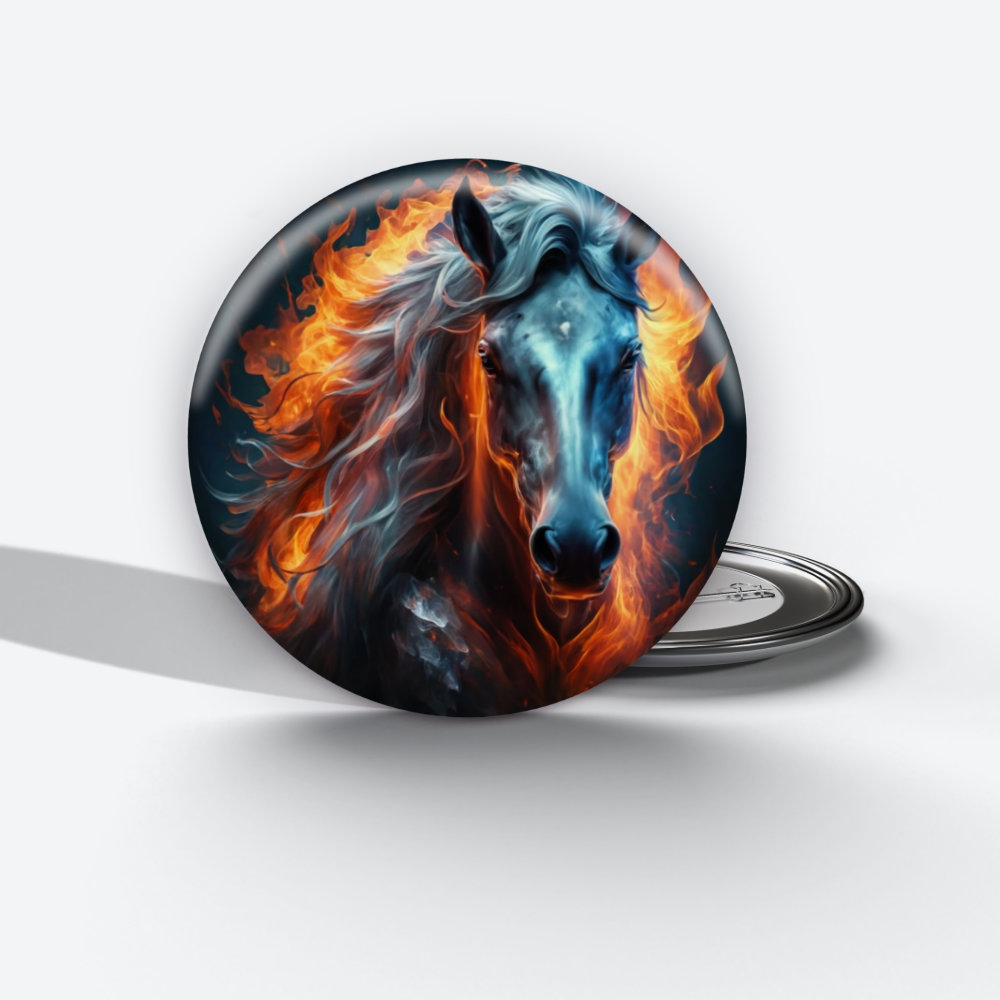 Horse Spirit Pin Button Horse Spirit Pin Button - Image 4