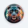 Jungle King Panther Pin Button | Fierce and Majestic Design