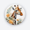 Long-Necked Wonders Giraffe Pin Button | Unique Wildlife Accessory