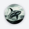 Nautical Nonsense Orca Pin Button | Fun Ocean-Themed Accessory