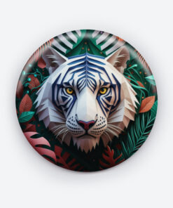 Origami Wild At Heart Pin Button | Artful Origami Design