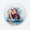 Playful Hippo Pin Button | Fun and Quirky Accessory