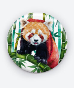 Purrfectly Pandastic Panda Pin Button | Cute Panda Design Accessory