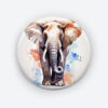 Royal Pachyderms Royal Pachyderms Pin Button | Majestic Elephant Design