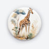 Sky High Giraffe Style Pin Button | Unique Giraffe Design Accessory