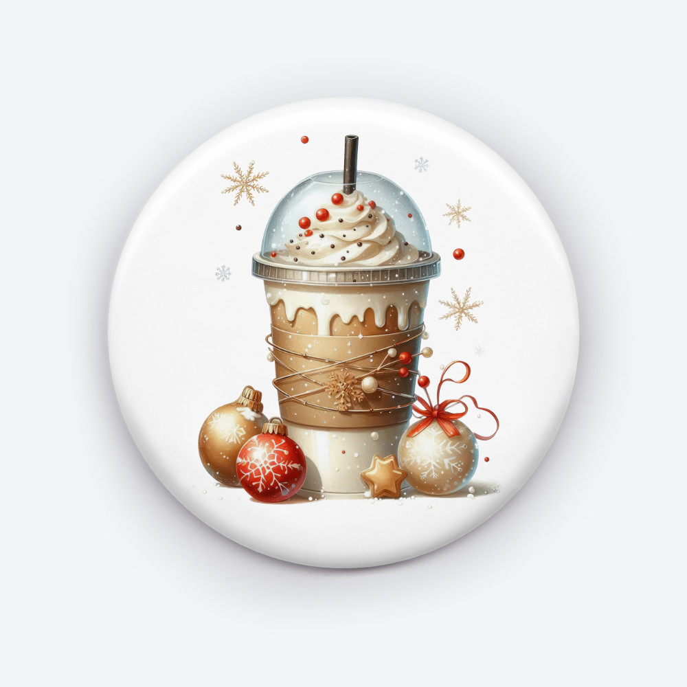 Holiday Ho-Ho-Ho Pin | Festive Coffee Pin