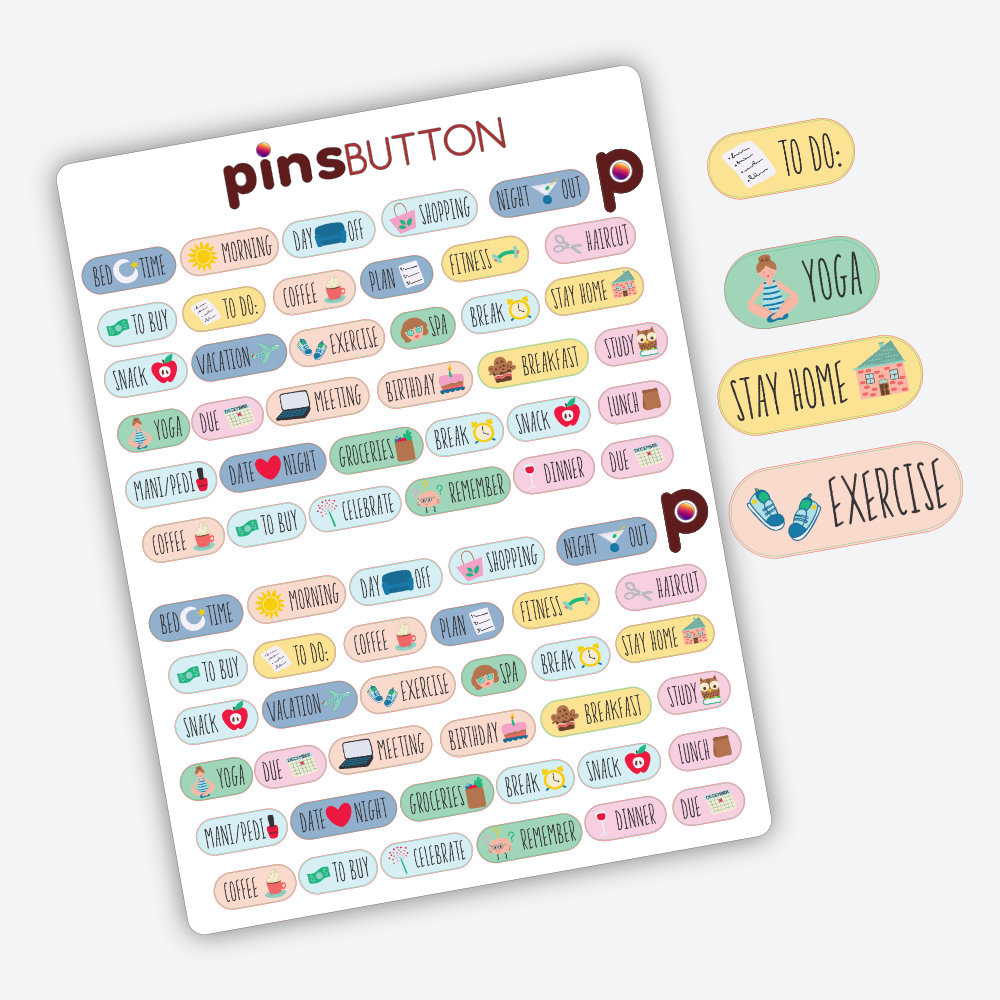 Planner Stickers Words