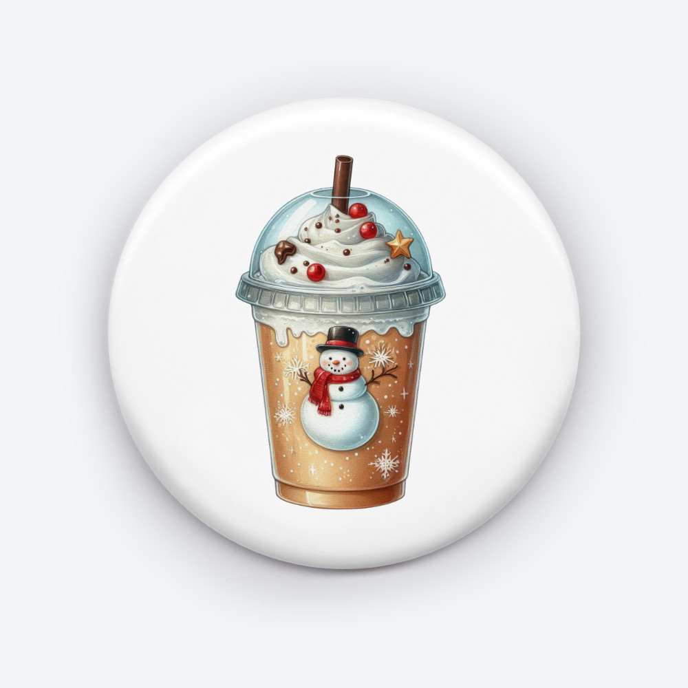 Snowman Day Sipper Pin | Cozy Coffee Pin